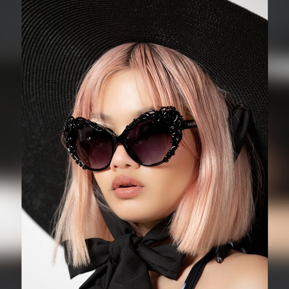 Killstar Gothic Black Sunglasses - Picture 5 of 5